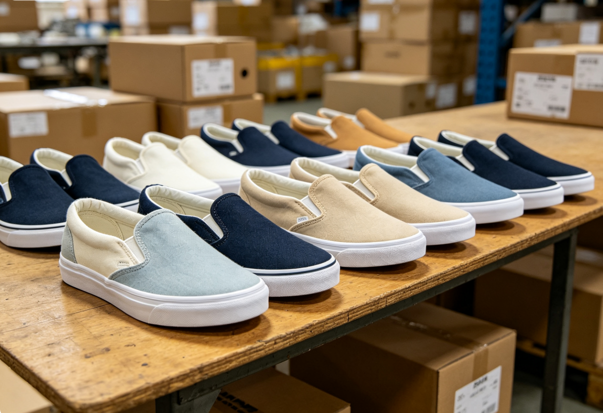 Slip On Canvas Loafers Stock